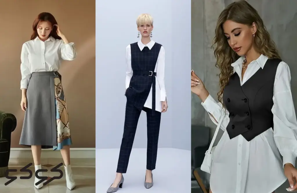 استایل کردن شومیز سفید